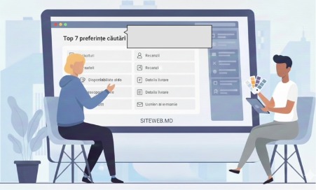 Top 7 preferinţe căutări ale utilizatorilor pe un site in Chisinau, Moldova